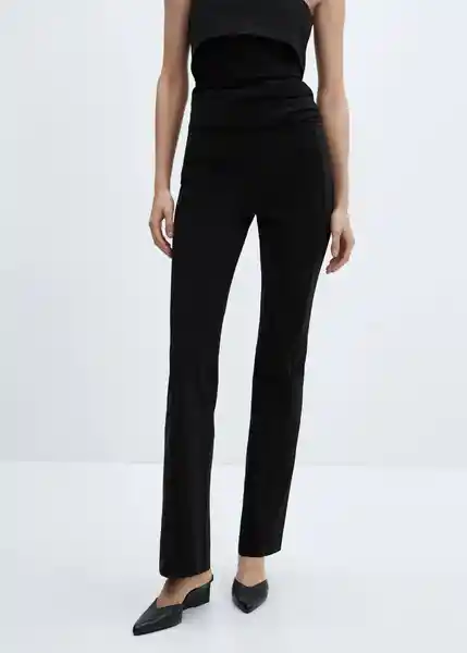 Pantalón Bengal Negro Talla XS Mujer Mango