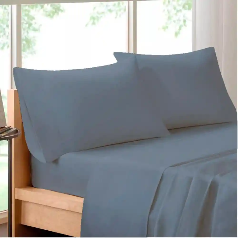 Juego de Cama Finlandek Basic Esencial Doble (140 X 190 Cm) N/a Poliéster Skyte Azul