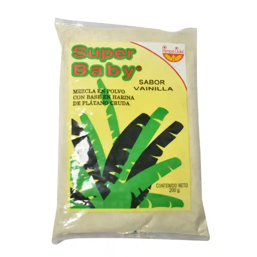 Super Baby Mezcla en Polvo con Base en Harina de Plátano Sabor a Vainilla