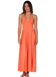 Vestido Largo L-naranja