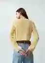 Blusa Tejido Mujer Amarillo Venecia Talla M Naf Naf