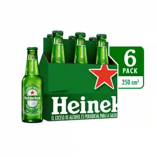 Cerveza Heineken Orig Bot Nr X6