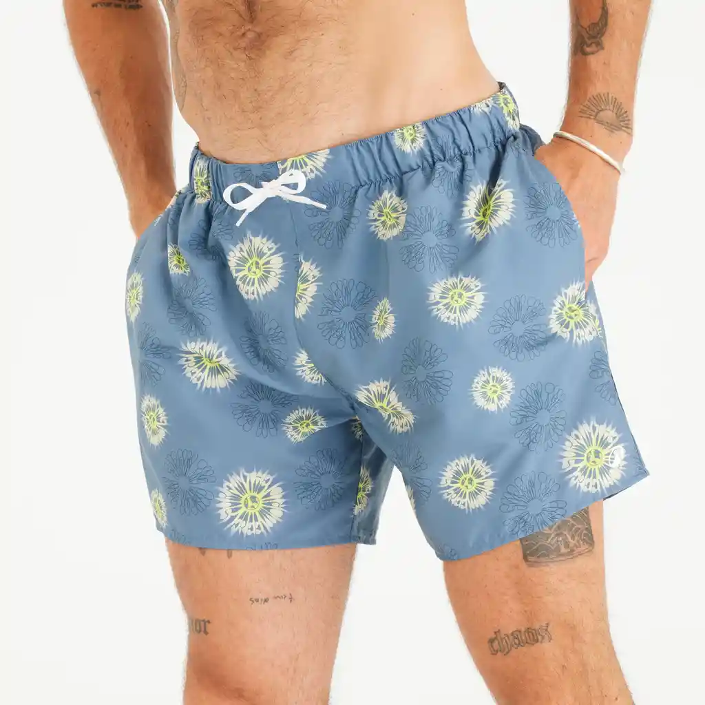Pantaloneta de Baño Para Playa Para Hombre Olaian 100 - Azul Grisáceo