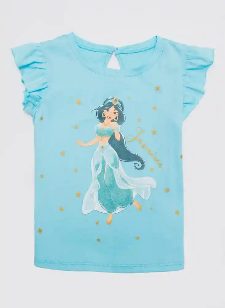 Camiseta Manga Sisa 9/12mese - Verdeagua