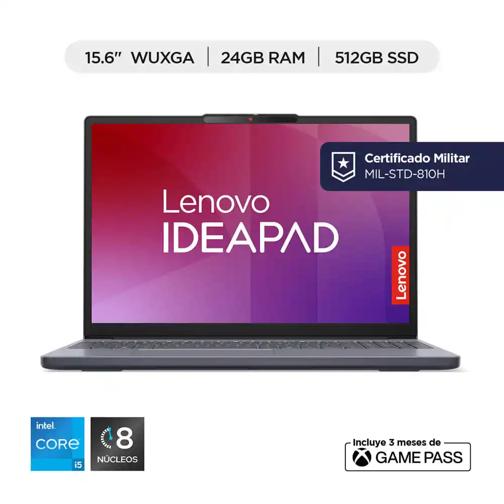 Computador Portátil Lenovo Ideapad Slim 3 15irh10 Intel Core I513420h Ram 24gb 512gb Ssd 15.6" Fhd Luna Gris