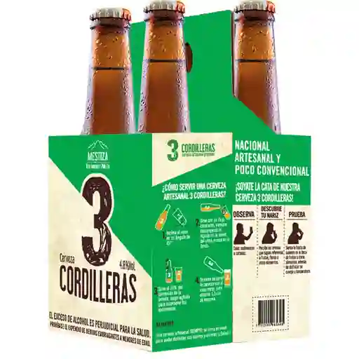 4pack B300 Cerveza Mestiza 3cordilleras Fourpack (4800 Ml)