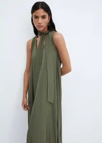 Vestido Turmalin-A Khaki Talla XS Mujer Mango