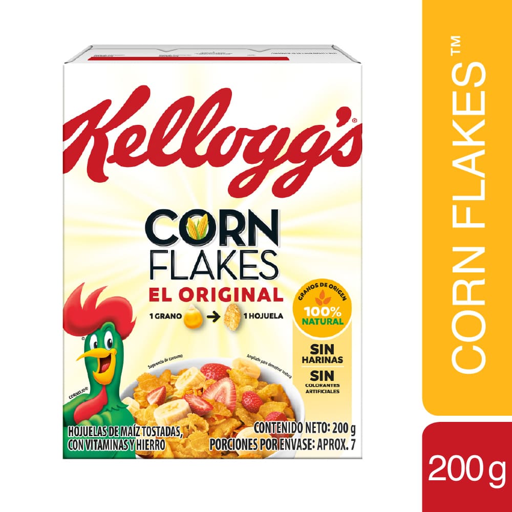 Cereal Kelloggs Hojuelas De Maíz Corn Flakes (200 gr)