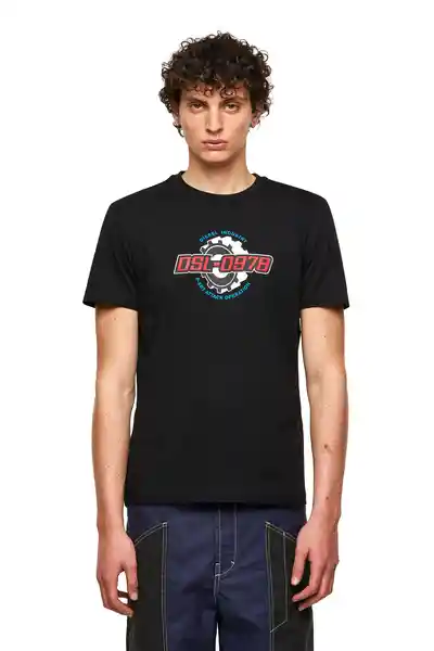 Diesel Camiseta T-Diegos-K21 Negro Talla L