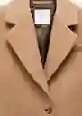 Abrigo Linda Camel Talla 26 Mujer Mango