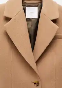 Abrigo Linda Camel Talla 26 Mujer Mango