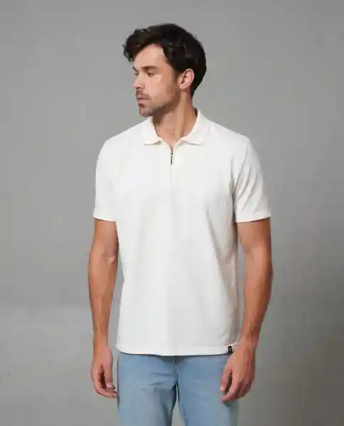 Camiseta Polo Hombre Crudo Talla M 199G000_CRU110605 Rifle