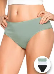 Fi-Formas Intimas Panty Panty Clásico X3 M-Verde Oliva