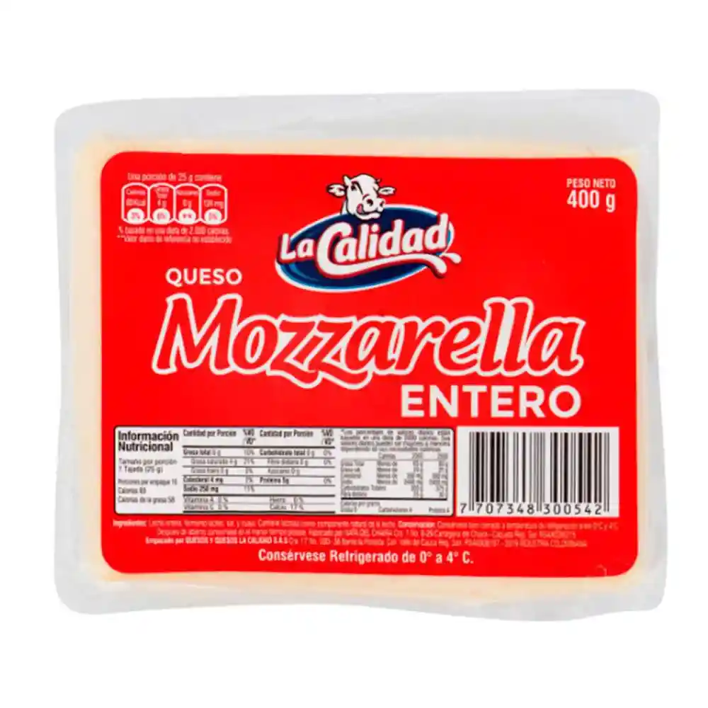 La Calidad Queso Mozarella Rueda