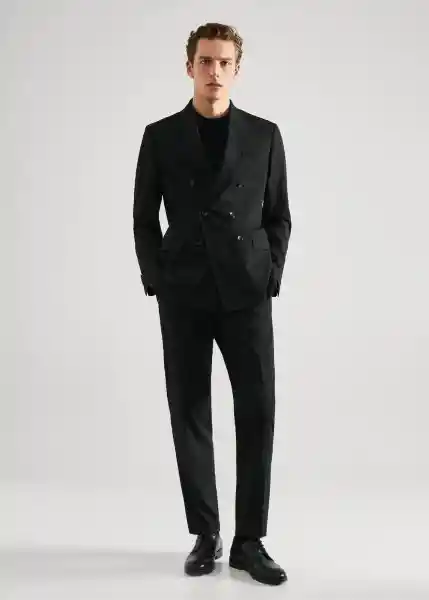 Blazer Americana Boston Negro Talla 48 Hombre Mango