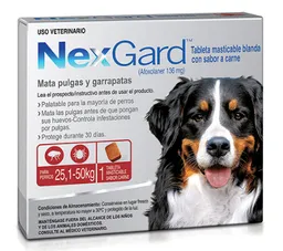 Nexgard Antipulgas Para Perro >25.1 - 50 Kg 1 Tableta Masticable