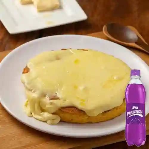 Combo 3 Arepas con Queso Crema + Postobon Uva 400 ml