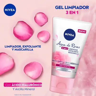 Nivea Gel Limpiador Exfoliante Agua de Rosas