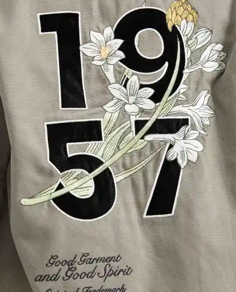 Chaqueta Bomber Embroidery Verde Cerro Oscuro Talla L Chevignon