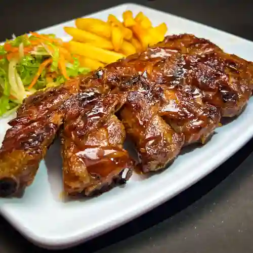 Costillas Bbq + Gaseosa 400Ml