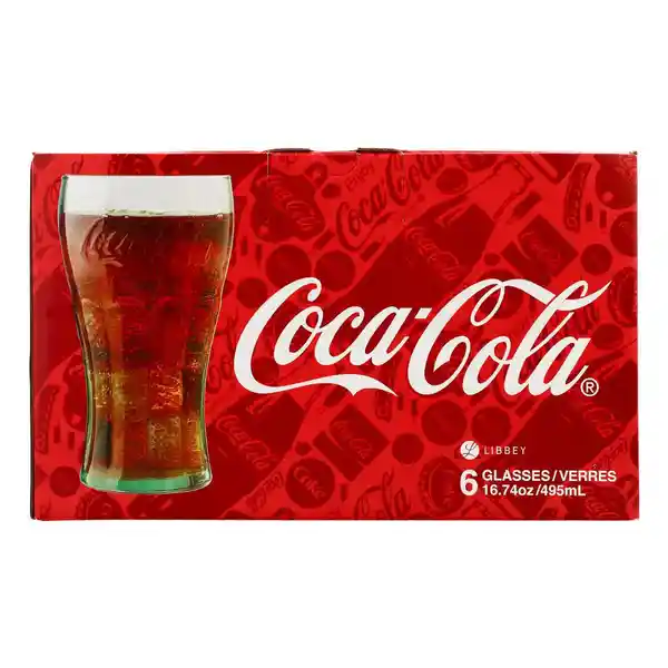  LIBBEY Set Vasos Coca Cola 1719147 