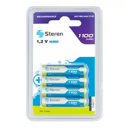Pilas Recargables de Alta Capacidad Aaa Nimh 1100 Mah