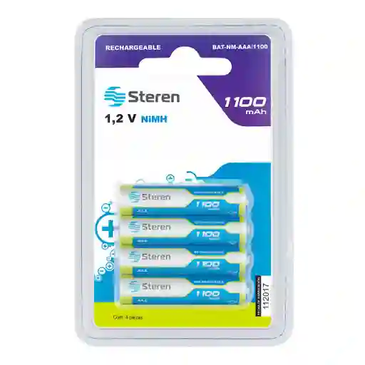 Pilas Recargables de Alta Capacidad Aaa Nimh 1100 Mah