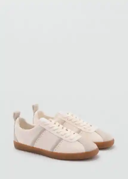 Tenis Deportiva Win Blanco Talla 38 Mujer Mango
