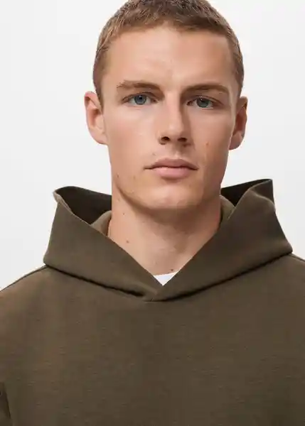Buzo Sudadera Bono Oliva Talla M Hombre Mango