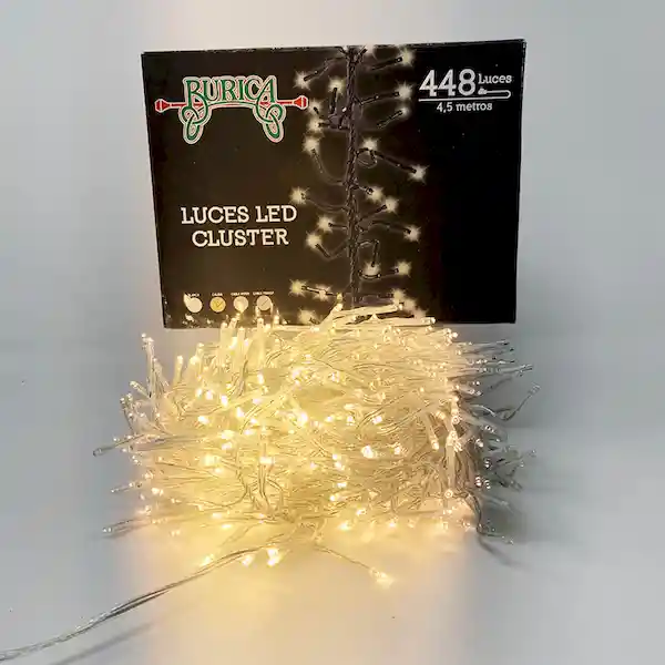 Burica Luz Guirnalda Clúster Luces Cálida 448