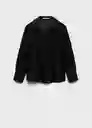 Camisa Clariety Negro Talla L Mujer Mango