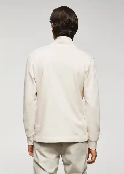 Buzo Sudadera Winne Crudo Talla XXL Hombre Mango