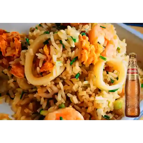 Combo Chaufa Marino + Cusqueña Dorada 330 ml