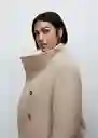 Abrigo Sirenita Camel Talla 28 Mujer Mango
