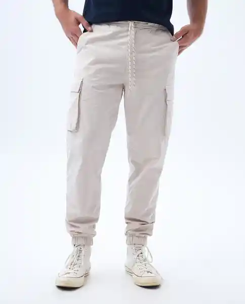 Pantalón Hombre Beige Talla 34 832F001 Americanino