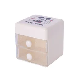 Organizador Plástico Tapa Abatible Para Escritório Miniso