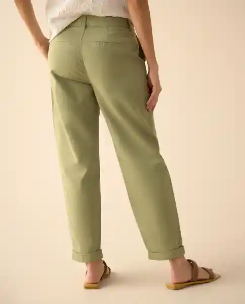 Pantalón Verde Musgo Medio Talla 10 131G001 Esprit