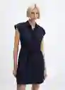 Vestido Popis-H Navy Talla XL Mujer Mango