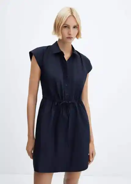 Vestido Popis-H Navy Talla XL Mujer Mango