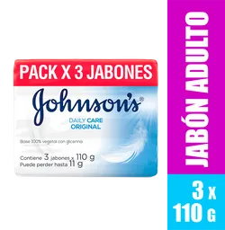 Jabón Johnson'S Nutrición Renovadora 3 Uds X 110 Gr