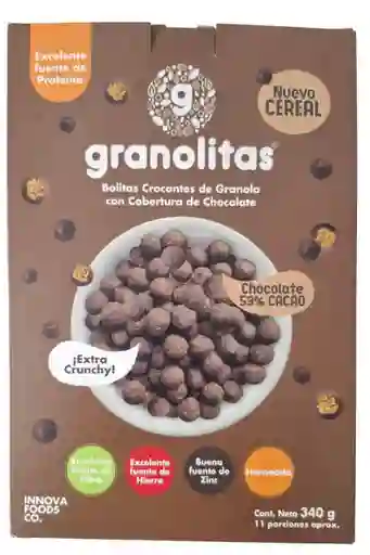 Granolitas Cereal Bolita Granola Cobertura Chocolate