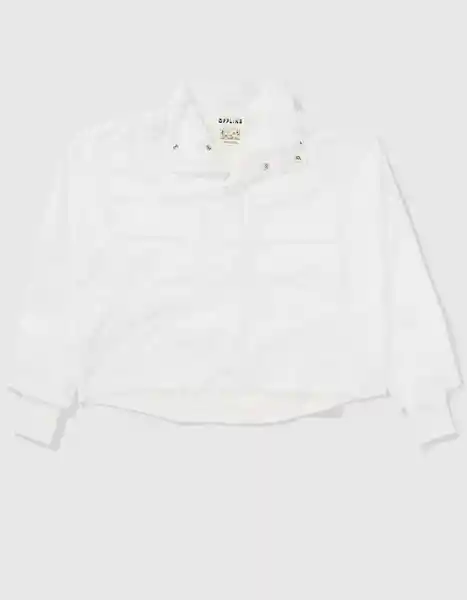 Top Aerie Blanco Talla: LARGE 1835100 American Eagle
