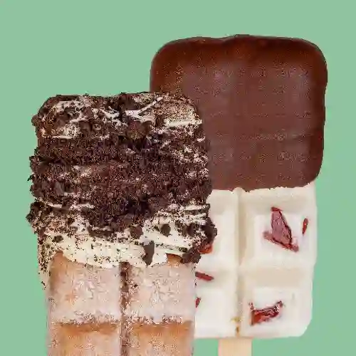 Paletas con Chocolate & Toppings