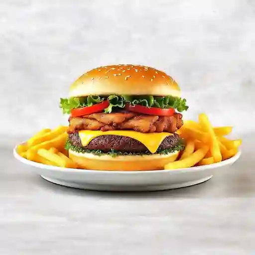 Hamburguesa De Chicharron