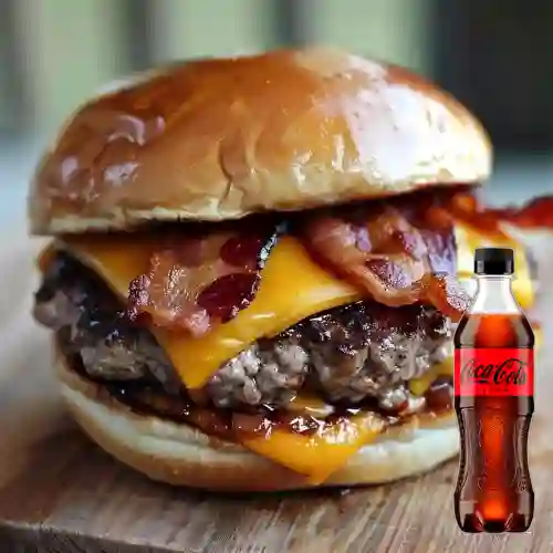 Combo Cheese Burguer + Coca-Cola ZERO 400ml
