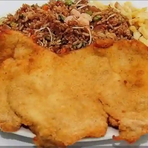 Arroz chino 400gr chuleta papas