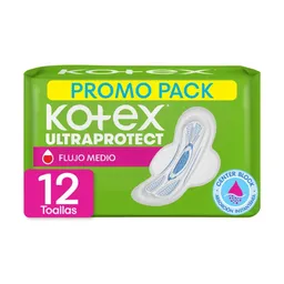 Toallas Femeninas Kotex Normal 10 Und + 2 Und