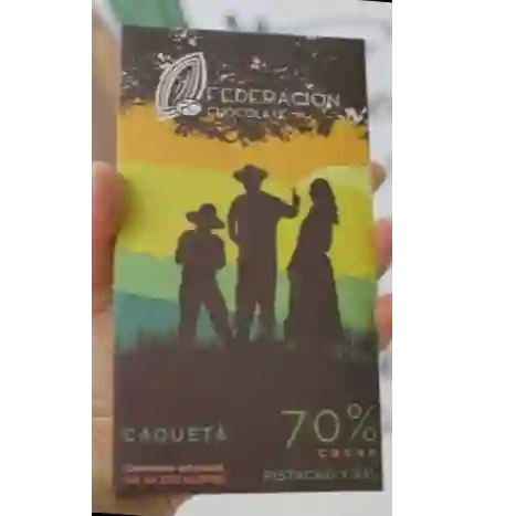 Tableta Caquetá 80Gr con Pistacho y Sal