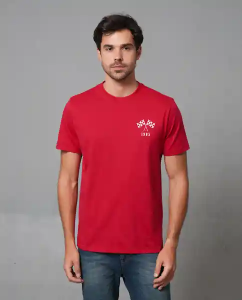 Camiseta Hombre Rojo Talla M 109G007_ROJ191764 Rifle