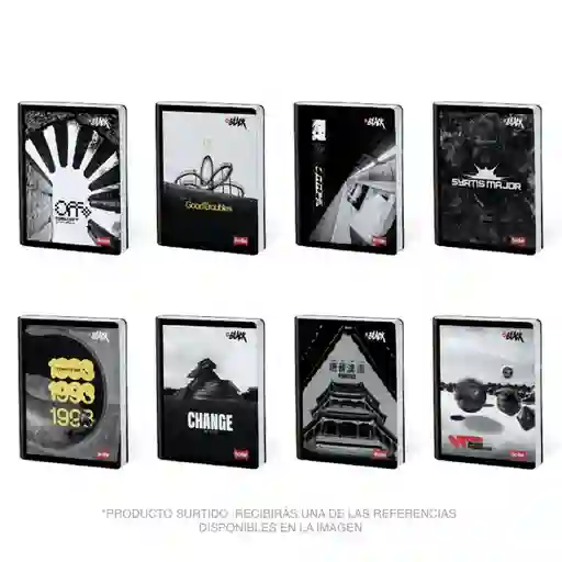 Scribe Cuaderno Grande Doble Línea Ferrocarril Cosido 50 Hojas